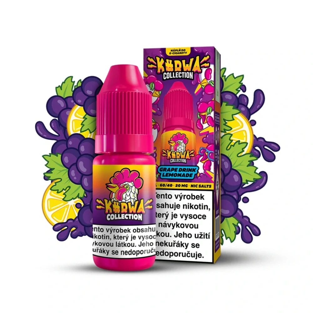 KURWA COLLECTION E-LIQUID GRAPE DRINK LEMONADE