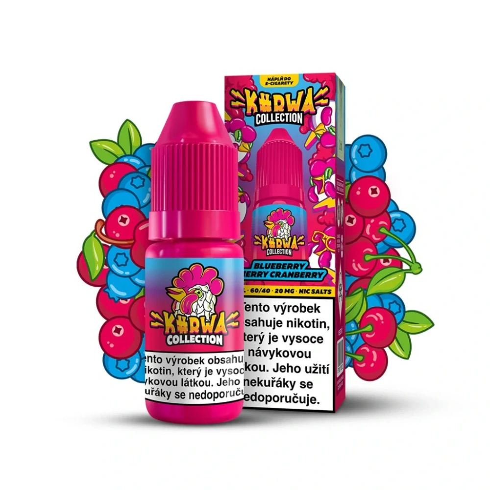 KURWA COLLECTION E-LIQUID BLUEBERRY CHERRY CRANBERRY