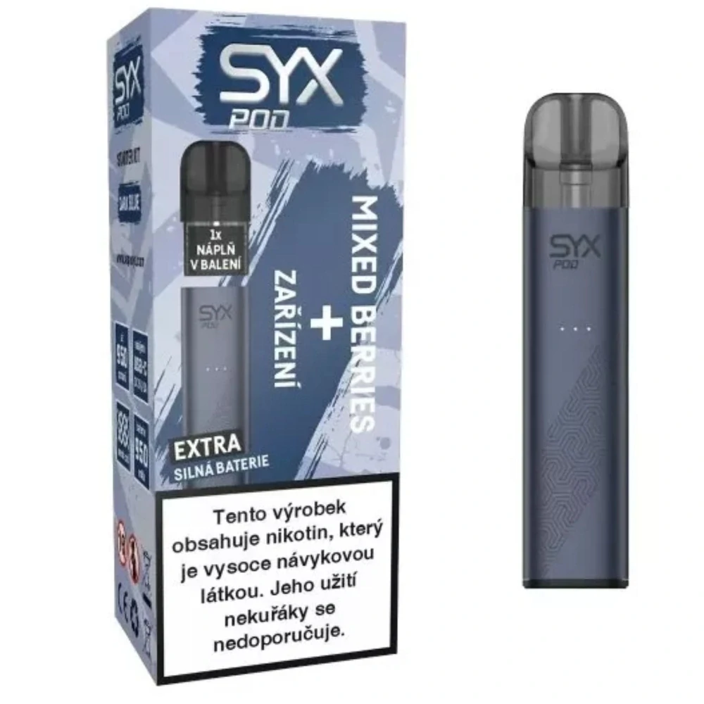 Syx Pod Starter Kit Dark Blue 1 zařízení + 1 náplně 2ml