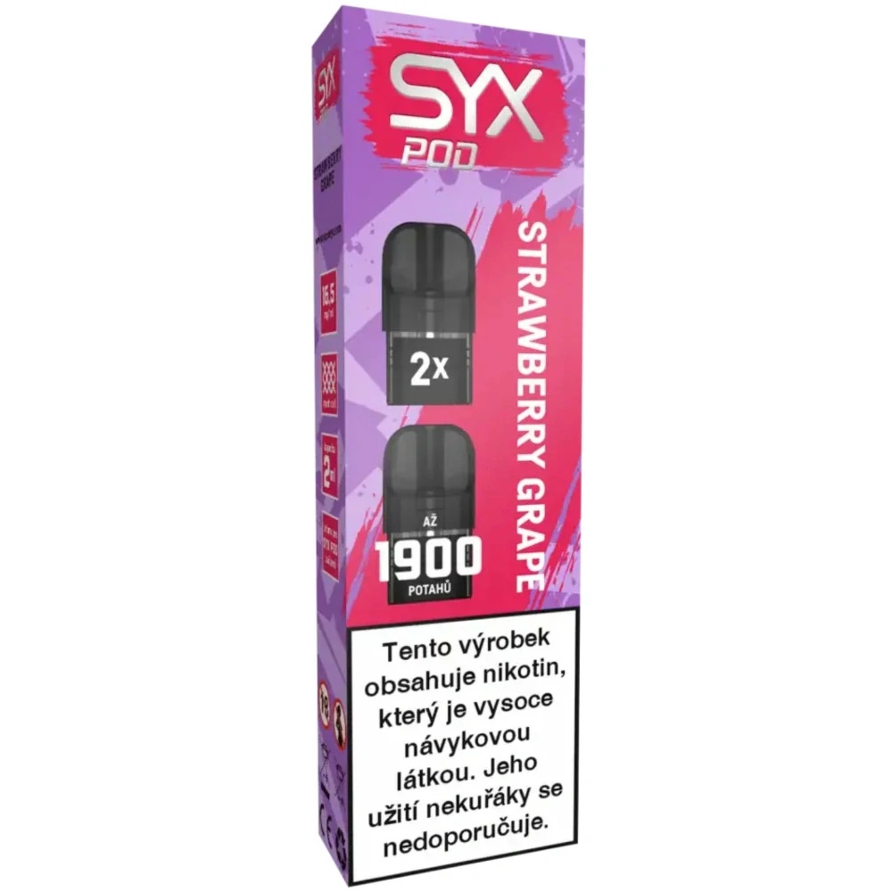 Syx Pod 16,5mg 2x2ml Strawberry Grape