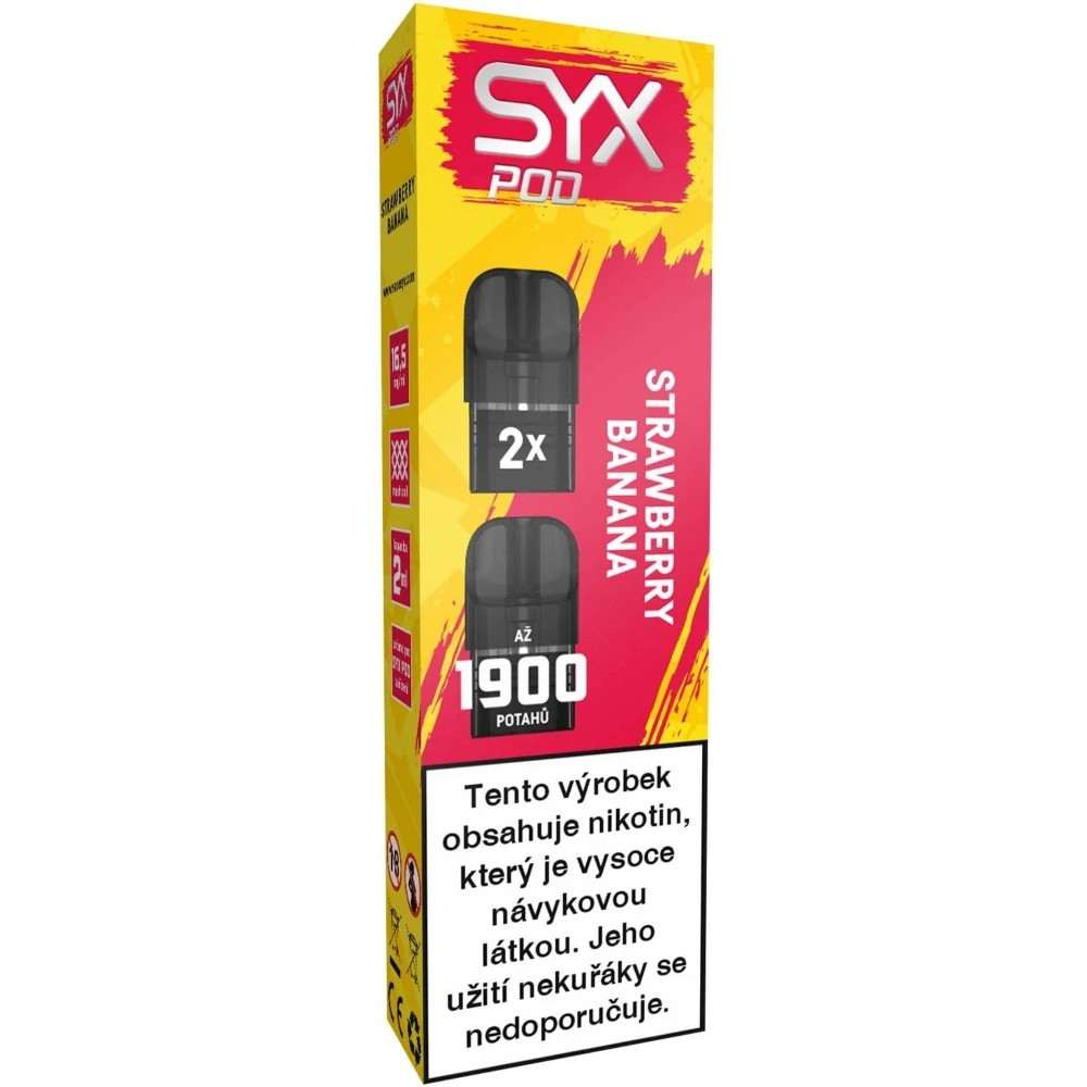 Syx Pod 16,5mg 2x2ml Strawberry Banana