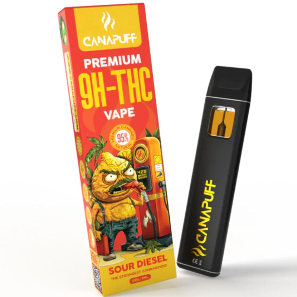 CANAPUFF Vape 9H-THC 95% - Sour Diesel 1ml