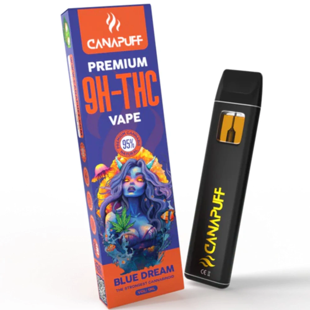 0 CANAPUFF Vape 9H-THC 95% - Blue Dream 1ml