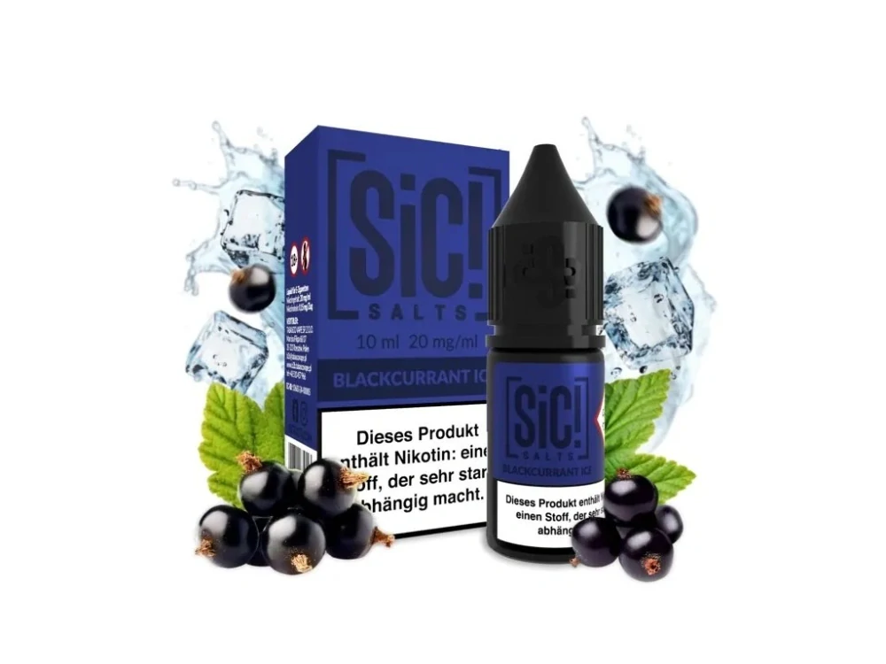 E-liquid Sic! Salts - Blackcurrant Ice (Ledový černý rybíz) 10ml