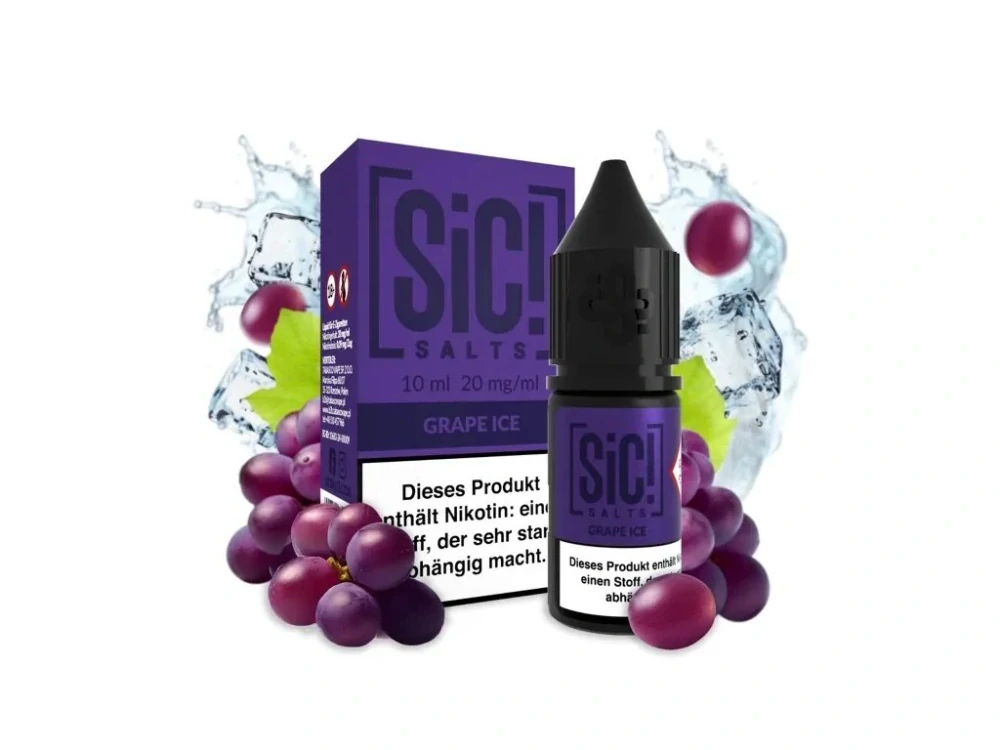 E-liquid Sic! Salts - Grape Ice (Ledové hroznové víno) 10ml