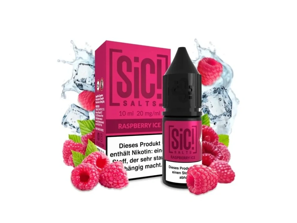 E-liquid Sic! Salts - Raspberry Ice (Ledová malina) 10ml