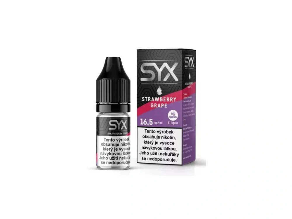 E-liquid SYX NS - Strawberry Grape (Jahody a Hroznové víno) 10ml 16,5mg