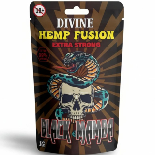 DIVINE - Hemp Fusion Květy 99% - Black Mamba 1g